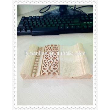 high quality and good price CNC carved Solid wood moulding